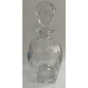 Bombay Company Heavy Crystal-Clear Glass Decanter w/Stopper Barware